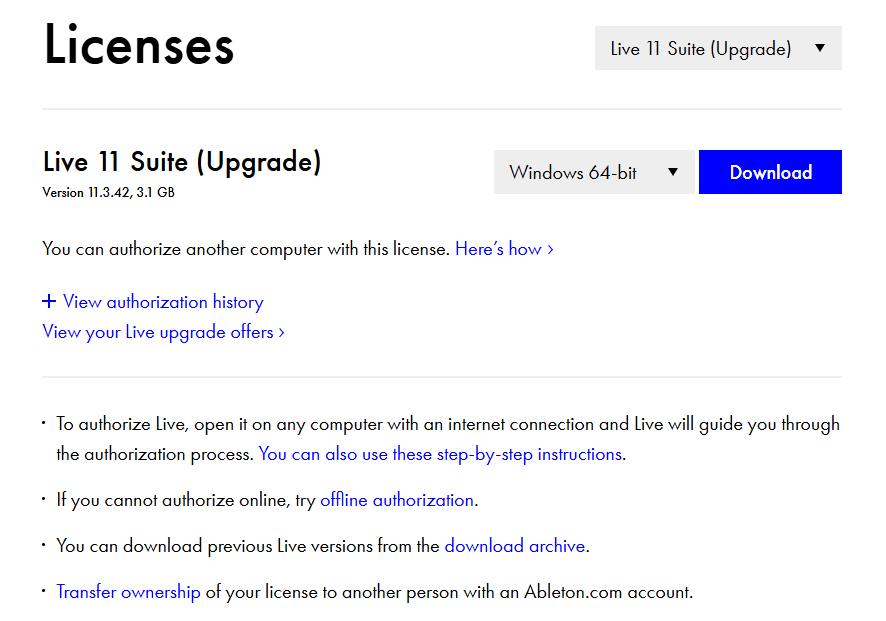 Ableton Ableton Live Suite 11 (Upgrade)